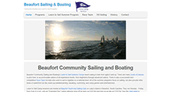 Desktop Screenshot of beaufortsailing.com