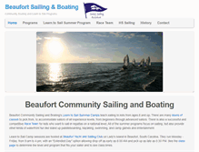 Tablet Screenshot of beaufortsailing.com